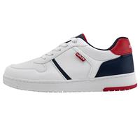 Levi's Kick Normal Lace, Zapatillas Unisex niños, Blanco/Azul, 36 EU