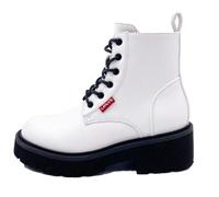 Levi's Kids Billie, Botas de Combate, Color Blanco, 36 EU