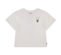 LEVI'S KIDS Camiseta de manga corta, corte oversize, estampada con té helado en la parte delantera y trasera. Color Crudo