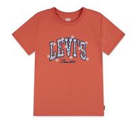 LEVI'S KIDS Camiseta de manga corta, logotipo delante. Color rosa naranja