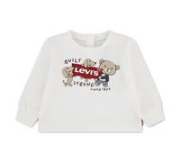 LEVI'S KIDS Camiseta de manga larga, estampada con imagen de osito y perros en la parte delantera, y detalle en. Color Crudo