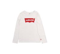 Levi's Lvg L/S Batwing Tee, Camiseta con Manga Larga Niñas, Blanco, 10 años