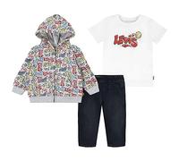 Levi's Kids Graffiti tag denim set Bebé Niños LIGHT GRAYHEATHER 36 mess
