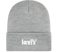 Levi's Kids LAN Poster Logo Beanie 9A8513 Boina, Gris Oscuro Heather, 8/20 Unisex