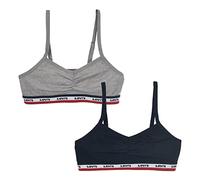 Levi's Kids LHG Sportwear Surplice Bra 4L0181 Sujetador para Niñas, Azul (A Cuadros), L