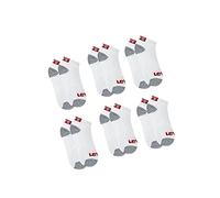 Levi's Kids Lhn Box Tab Low Cut 6Pk, Calcetines Unisex Niños, White, 11