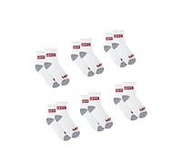 Levi's Kids Lhn Box Tab Mid Cut 6Pk, Calcetines Unisex Niños, White, 5