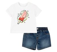 Levi's Kids Lvb levi's popsicle short set Bebé-Niños, Grey Heather, 6-12 meses
