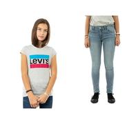 Levi's Kids LVG Sportswear Logo tee and 710 Super Skinny Jean