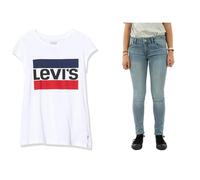 Levi's Kids LVG Sportswear Logo tee and 710 Super Skinny Jean