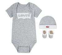 Levi's Kids Set clásico de gorro y botín para Batwing, conjunto de 3 piezas para bebés y pequeños