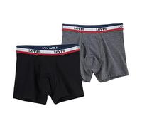 Levi's Calzoncillo boxer para niño Logo 2 unidades Marino/Gris moteado/Rojo/Negro/Blanco 128-140
