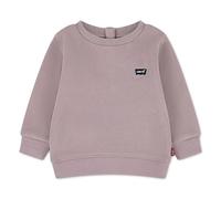 LEVI'S KIDS Sudadera de cuello redondo, logotipo en el pecho, de felpa. Color rosa