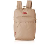 Levi's Mochila grande en beige con cremallera. Beige