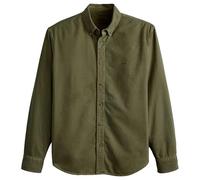Camisa con cuello abotonado Oxford Relaxed Hombre Talla M. Color Verde