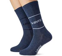 Levi's Short Sock, Azul (Denim), 43 (Pack de 2) Unisex Adulto