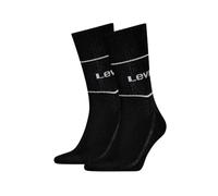Levi's Short Sock, Negro (Black), 35-38 (Pack de 2) Unisex Adulto