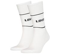 Levi's Logo Sport Unisex Short Cut Socks, Calcetín corto adulto, opacity, white, 35 regular