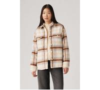 Levi's Lola Shacket Majorie Plaid Sunny Cream P Talla: M | Chaquetas Outlet | Mujer | Blanco