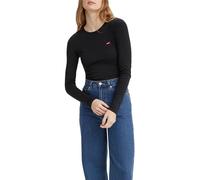 Levi's Long-sleeve Baby Tee, Camiseta Mujer, Caviar, S