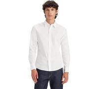 Levi's Long-Sleeve Battery Housemark Slim Camisa, Bright White, XS Hombre