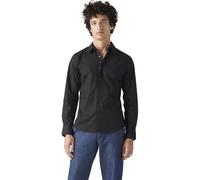 Levi's Long-Sleeve Battery Housemark Slim Camisa, Jet Black, M Hombre