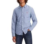 Levi's Long-Sleeve Battery Housemark Slim Camisa, Navy Peony, XL Hombre