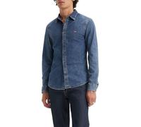 Levi's Long-Sleeve Battery Housemark Slim Camisa, Trinity Medium Wash, XL Hombre