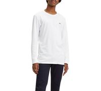 Levi's Long-Sleeve Original Housemark Tee, T-Shirt para Hombre, Cotton + Patch White, M