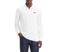Levi's Long-Sleeve Slim Housemark Polo Camisa Hombre, Bright White, M