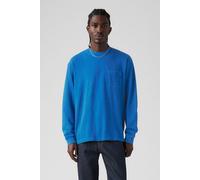 Levi's Ls Authentic Pkt Tee Garment Dye Lapis Blue Talla: L | Manga Larga Outlet | Hombre | Azul