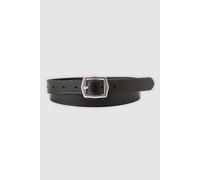 Levi's Women's LUX Leather Belt, Regular Black, 70, Black normal, 70 cm