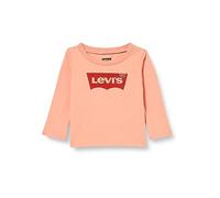 Levi's Lvg L/S Batwing Tee, Camiseta Bebé-Niñas, Naranja (Terra Cotta), 18 meses