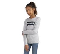 Levi's Lvg L/S Batwing Tee, Camiseta con Manga Larga Niñas, Gris (Gris Brezo), 12 años