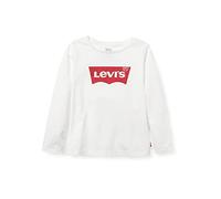 Levi's Lvg L/S Batwing Tee, Camiseta Niñas, Blanco, 3 años