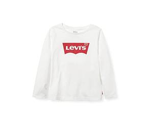 Levi's Lvg L/S Batwing tee, Camiseta Niñas, Blanco, 3 años