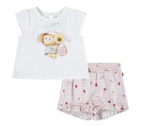Levi's LVG LIV TEE & RUFFLE SHORT SET 1EK319, Trajes coordinados Bebé-Niñas, SUGAR SWIZZLE, 9 Months
