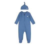 Levi's LVN Footed Coverall & Hat Set 6EK247 Trajes coordinados, Atlantic Heather, 9 Months para Bebés