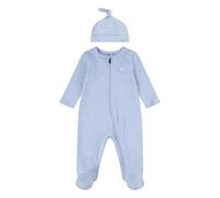 Levi's LVN Footed Coverall & Hat Set 6EK247 Trajes coordinados, LT Mist Heather, 9 Months para Bebés