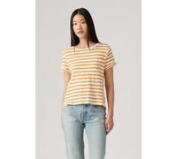 Levi's Margot Tee Captain Stripe Autumn Blaze Talla: M | Camisetas de Seda Outlet | Mujer
