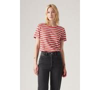 Levi's Margot Tee Captain Stripe Marsala Stripe Talla: XS | Camisetas de Seda Outlet | Mujer