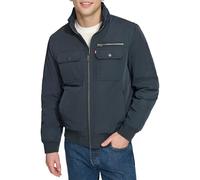 Levi's Men's Stand Collar Utility Bomber Chaqueta, Azul Marino, L para Hombre