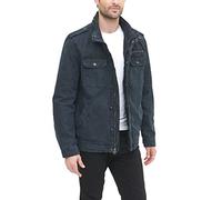 Levi's Men's Washed Cotton Two Pocket Military Jacket, Navy, X-Large