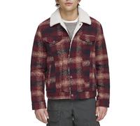 Levi's Men's Wool Blend Plaid Trucker with Sherpa Lining Chaqueta para Hombre