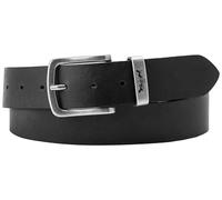 Levi's Metal Two Horse Keeper Belt Ov cinturón, Regular Black, 80 para Hombre