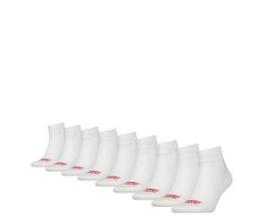 LEVIS Mid Cut Batwing Logo Cuarto, Blanco, 39-42 (Pack de 9) Unisex Adulto