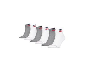 Levi's Mid Cut Sport Logo 6p Ecom, Logotipo deportivo de corte medio 6p Ecom de los hombres, white/grey, 043