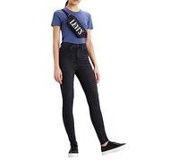 LEVI'S ® Vaquero 'Mile High Super Skinny' negro denim, Talla 23 Longitud 28