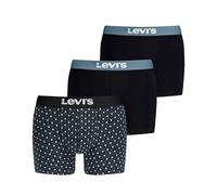 Levi's Minimal All Over Print Calzoncillos Tipo bóxer, Black Combo, XXL (Pack de 3) de los Hombres