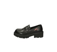 Levis Mocasines Lucy Negro con Plataforma Zapatos Escolares Tacon y Suela Alta - 37